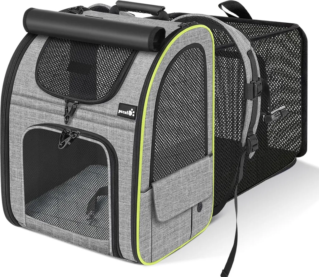 Sac à dos pour chat extensible et respirant - Grand espace et confort