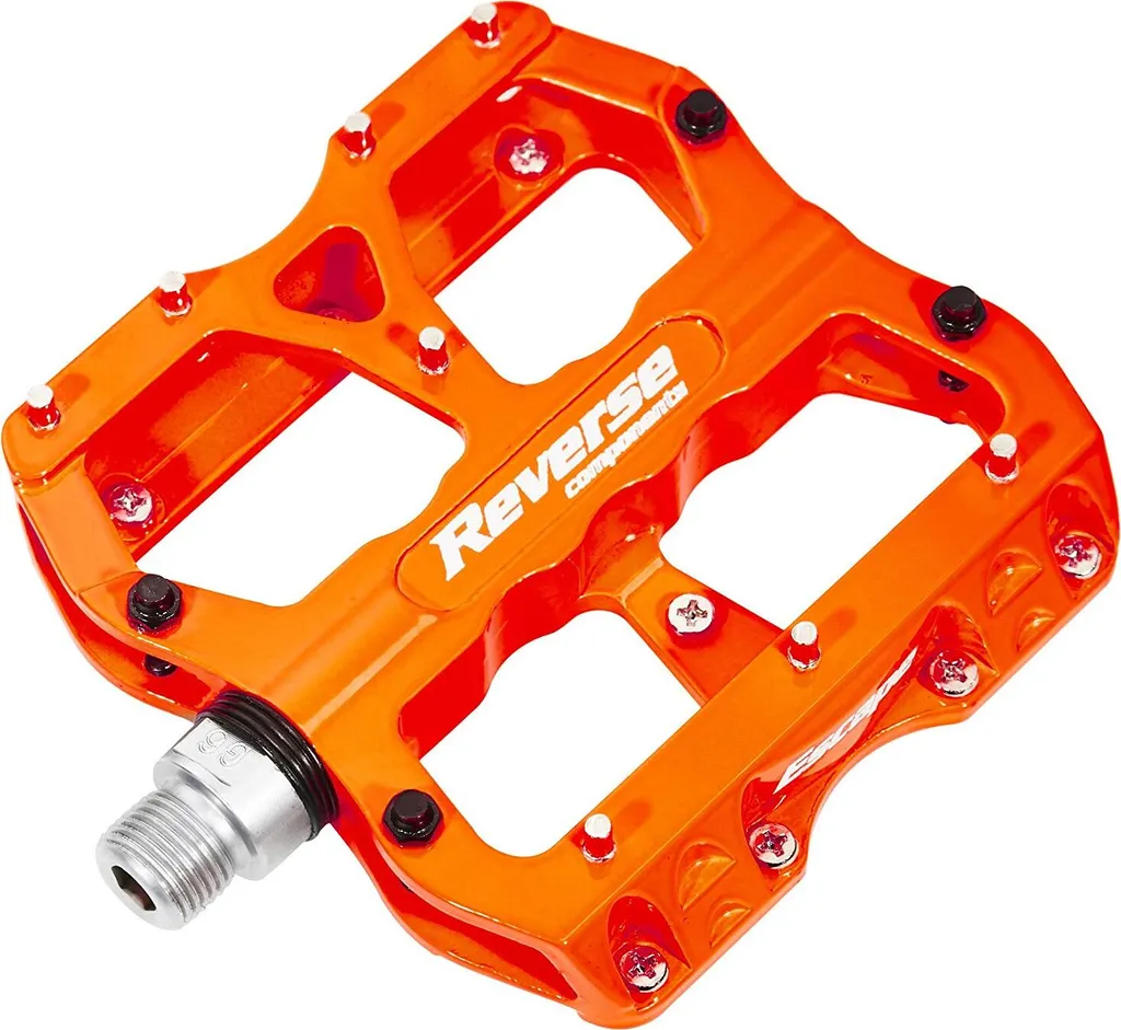 Pédale de vélo Reverse Escape orange pour la descente et le DH