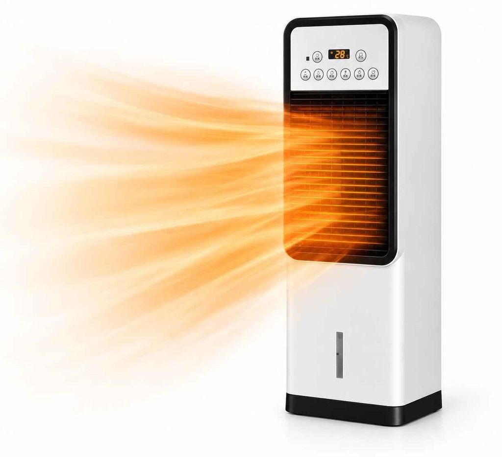 Zimilo 2 v 1: Keramický topný ventilátor a chladič vzduchu. Obrázek produktu 
