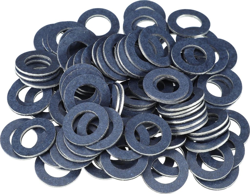 Motoröl-Ablassschrauben-Dichtungen, Motoröl-Quetschdichtungen, für Scion TC 2005-2016, Aluminium, Nr. 90430-12028, Blau, 100 Stück