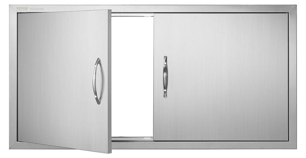 1067x534 mm BBQ Island Access Door Outdoor Kitchen Door Stainless Steel