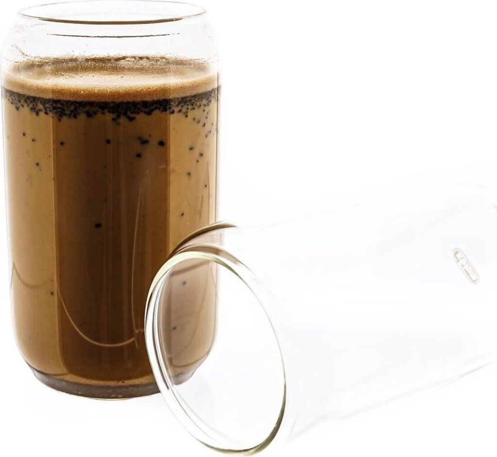 Mulex 2-Teilig 350 ml - Premium Trinkgläser für Eiskaffee, Cocktails - Elegantes Design - Hitzebeständig