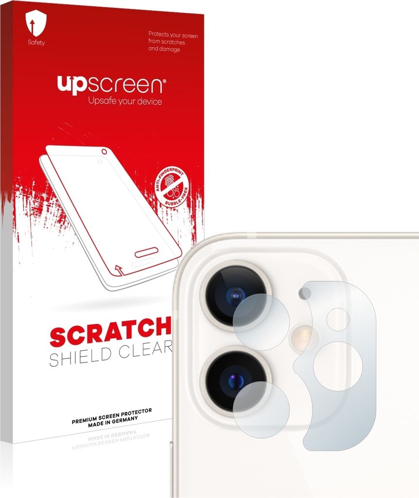 upscreen Schutzfolie für Apple iPhone 12 mini (NUR Kameraschutz) Displayschutz Displayschutzfolie Folie Klar Transparent