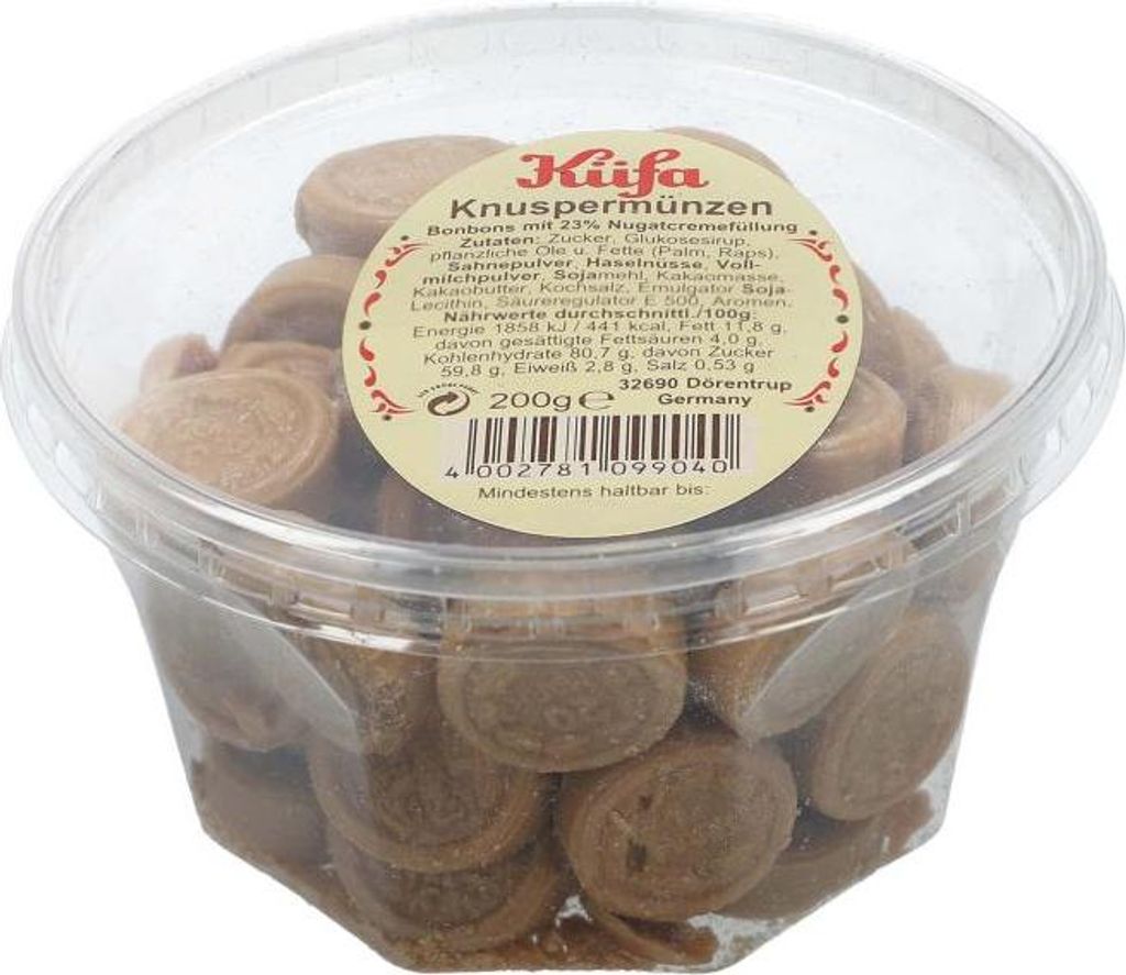 Pièces croustillantes Küfa au caramel fourrées à la crème Image du produit 