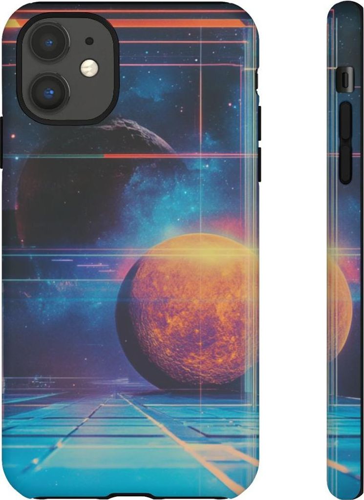 Abstrakte, farbenfrohe Geometrie – Handyhülle Kompatibel mit iPhone 14 Pro