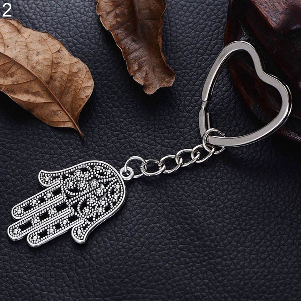 Charm Fatima Hand Hamsa Anhänger Kette Schlüsselanhänger Schlüsselanhänger Schmuck Geschenk-2