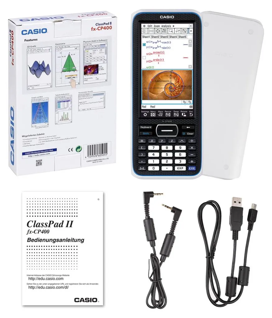Calculatrice Casio FX-CP400-LA-EH Graphique Tactile Noire Classique - 14