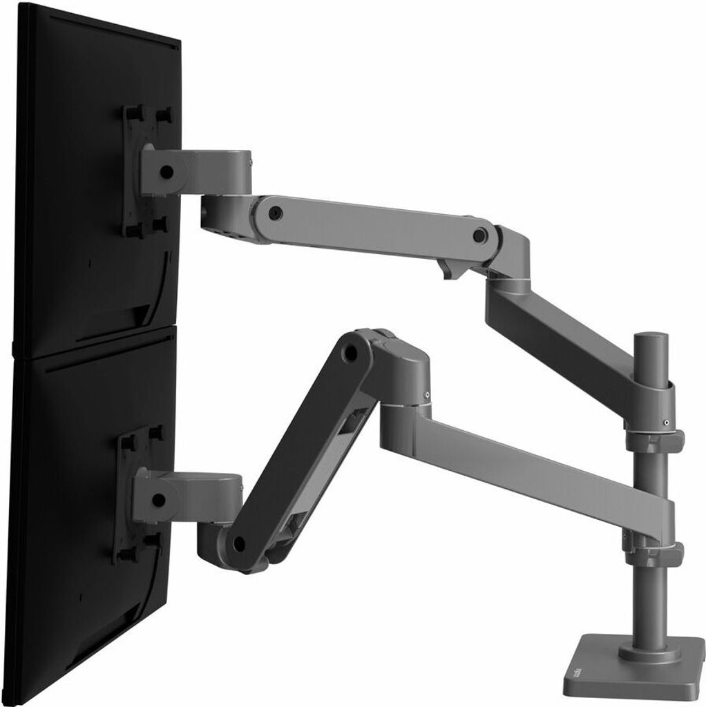 Ergotron LX Pro Monitor Tischhalterung - für 2 LCD-Displays - Dunkelgrau
