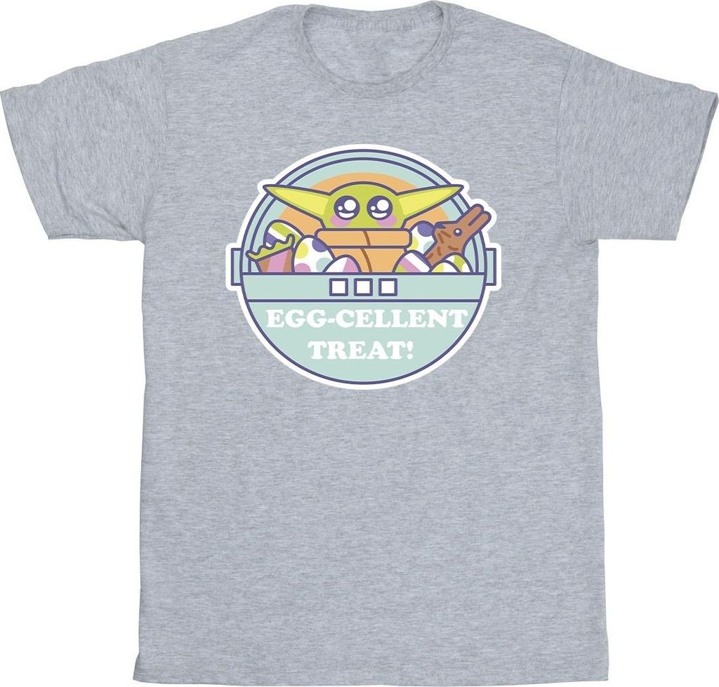 Star Wars - "The Mandalorian Eggcellent Easter" T-Shirt für Herren BI47486 (M) (Grau)
