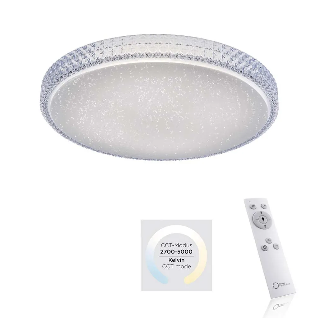 Plafonnier LED Cristal D60 cm à Intensité Variable et CCT Réglable - 3