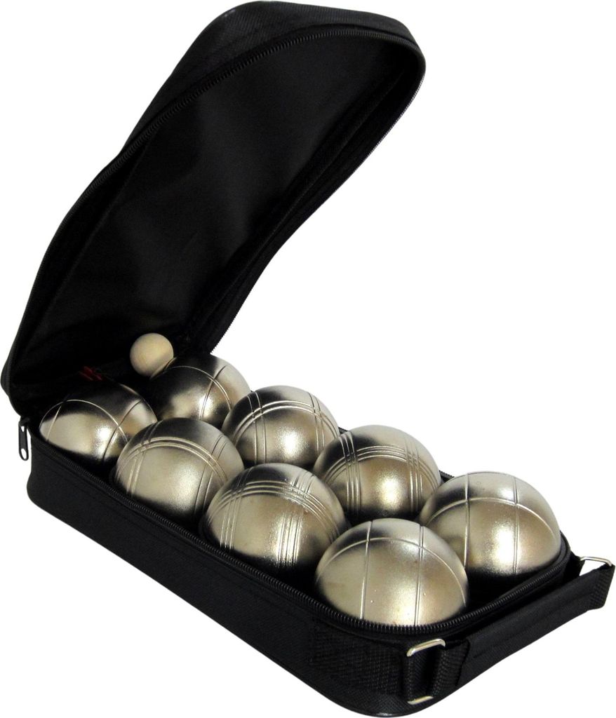 Jeu de pétanque MASTER 8 boules or mat housse nylon Image du produit 