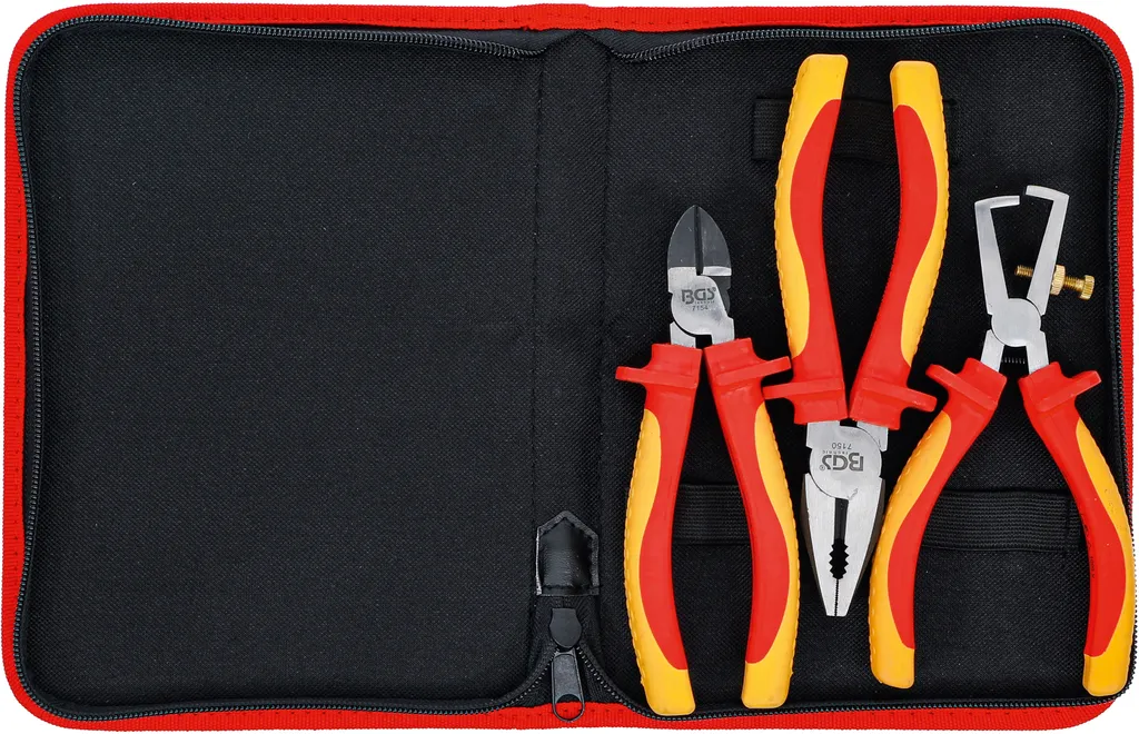 Kit pinces électricien BGS 7158 isolées pour armoire électrique