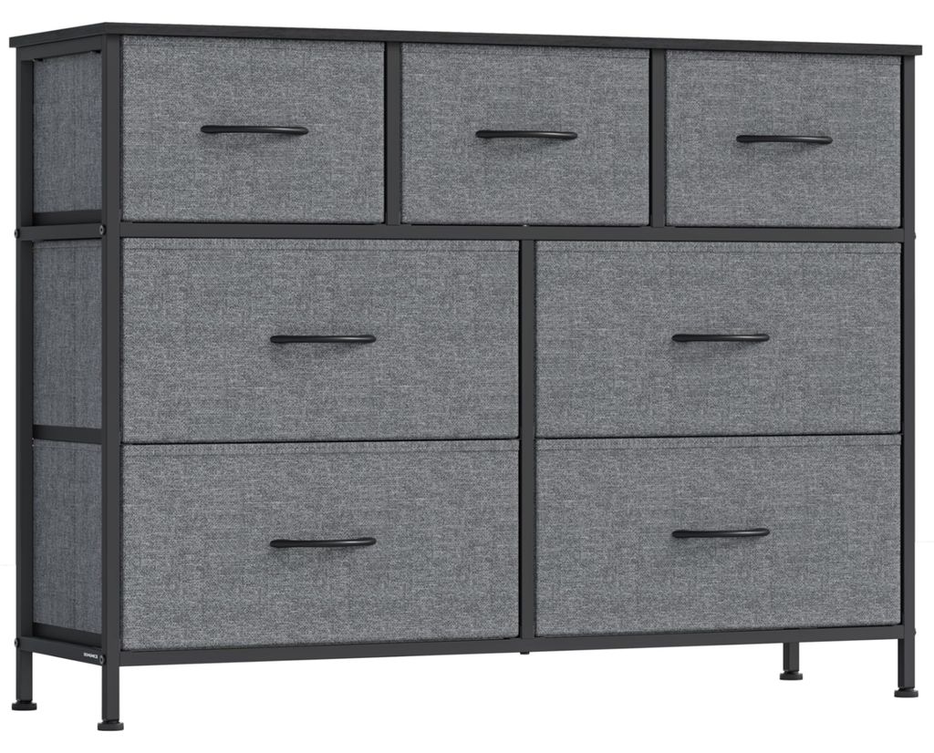 SONGMICS Kommode, Schrank, 7 Stoffschubladen, für Produktbild 