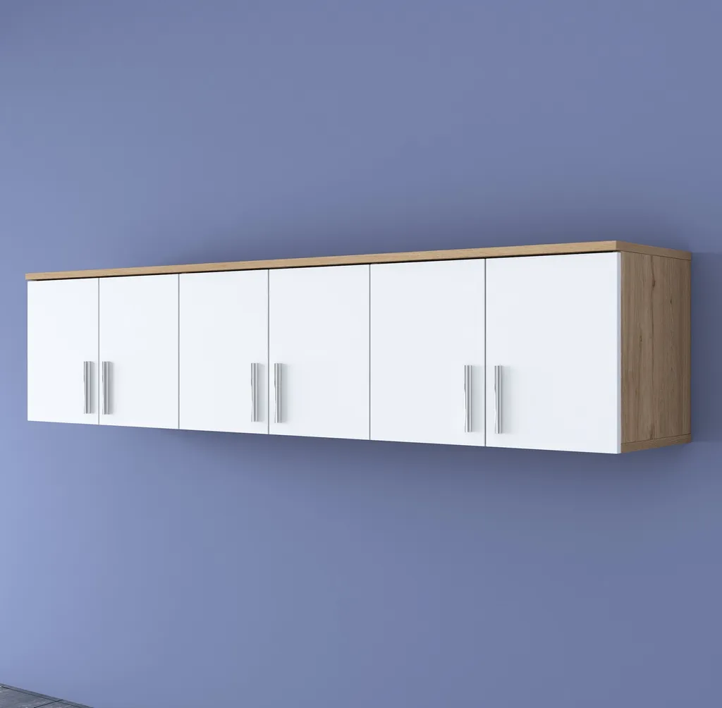 Skye Decor EA114-2720 Étagère Murale Noyer en Mélaminé 180cm de Large