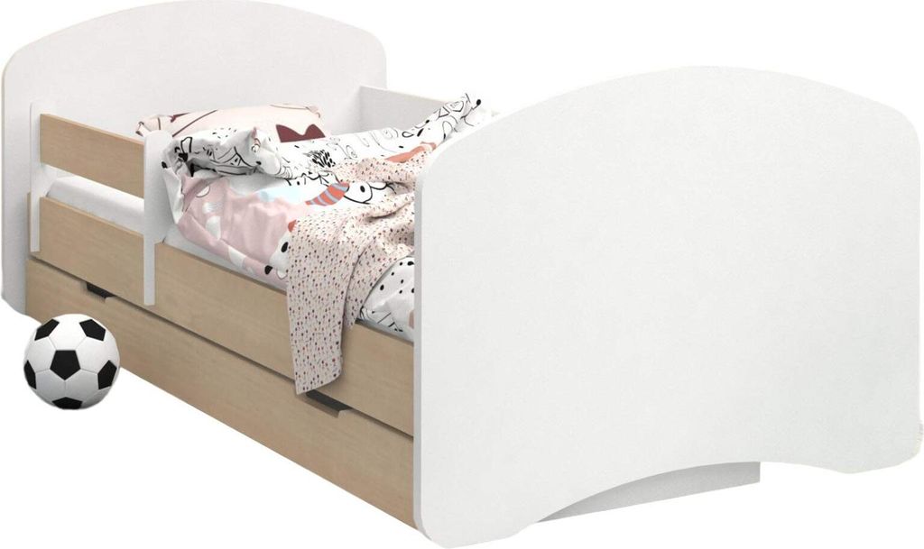 BDW Kinderbett, Doppelseitiges mit Schublade, Kein Motiv, 140/70