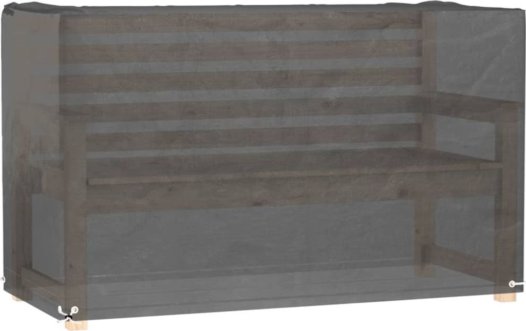 Gartenmöbel-Abdeckung 8 Ösen 125x55x75 cm Rechteckig
