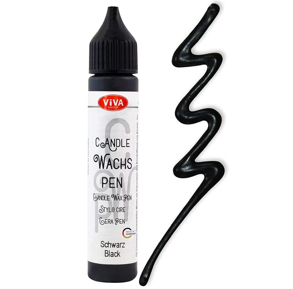 Viva Decor 318080001 ViVA DECOR Candle Wax Pen, 28 ml, nero Immagine del prodotto 