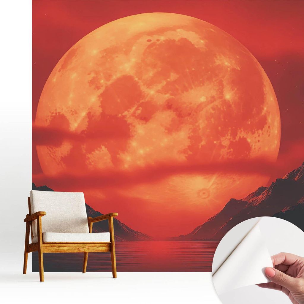 Fototapete selbstklebend - 250x250 cm - Tapete - Wandtapete - Wandbilder - Klebefolie - Dekofolie - Tapete Folie - Wand - Dekoration - Wohnzimmer -...