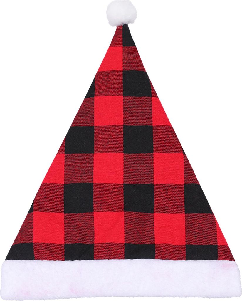 Plaid Weihnachtshut -Leinen Erwachsener Weihnachtsfeiertag dekorativ