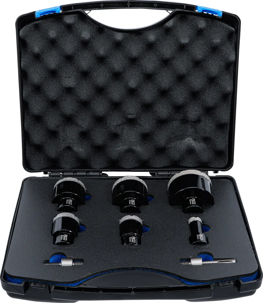 Kit Couronnes Diamantées 8 Pièces BGS 74275 avec Raccord M14 Meuleuse