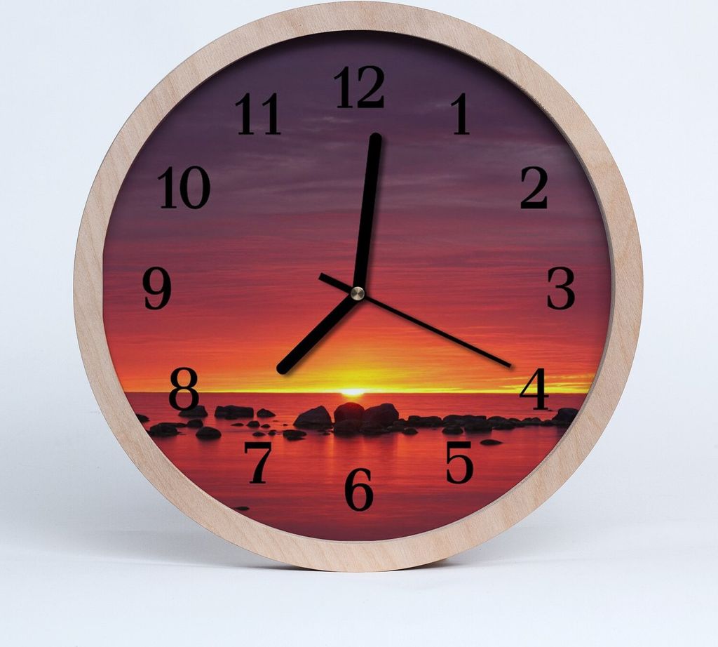 Holzuhr 20fi cm wanduhr - Sunset Natur