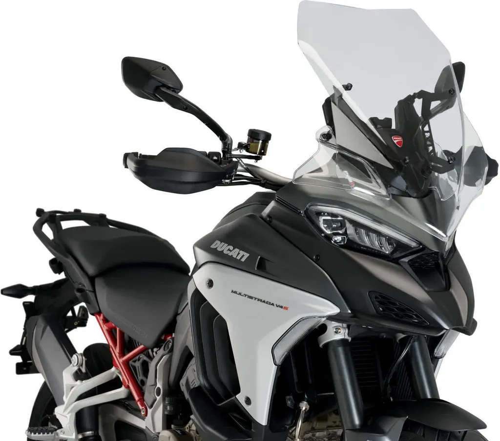 Bulle Haute Protection PUIG pour Voyage et Roadtrip en Ducati Touring