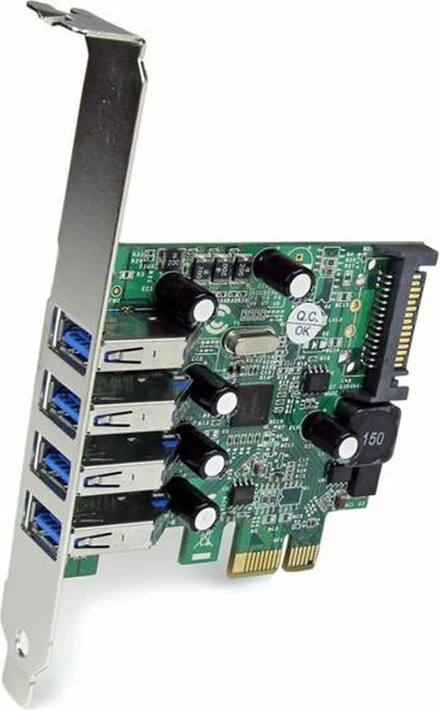 StarTech.com PEXUSB3S4V Carte Contrôleur PCIe USB 3.0 à 4 Ports Dédiés