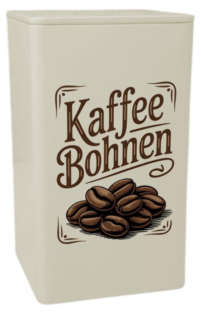 Kaffee Bohnen Dose 900ml im Vintage-Stil