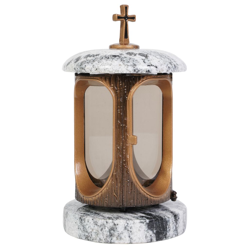 Lampe funéraire avec croix or Viscont White Image du produit 