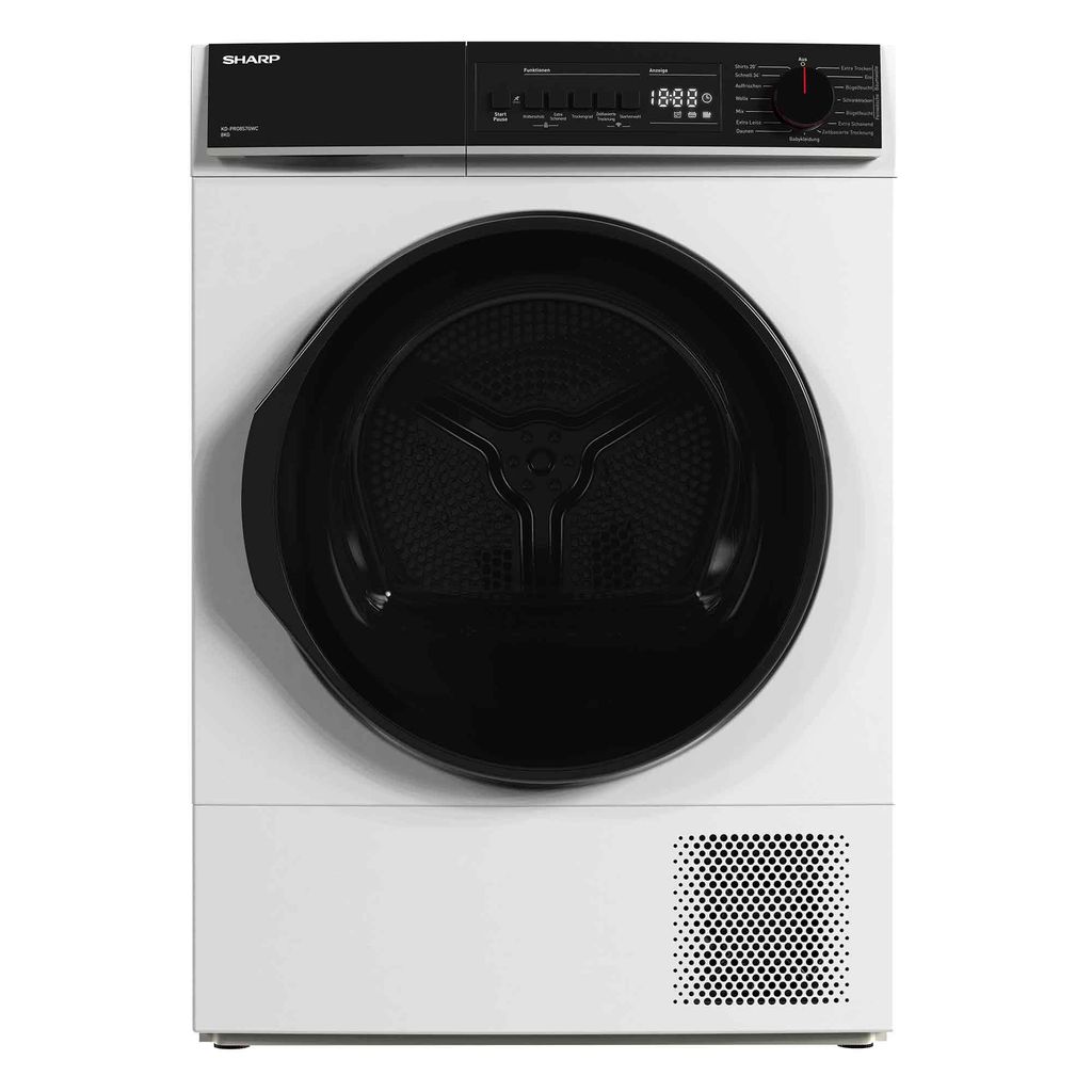 Sharp KD-PRO8S7GWC-DE Wärmepumpentrockner 8kg Produktbild 