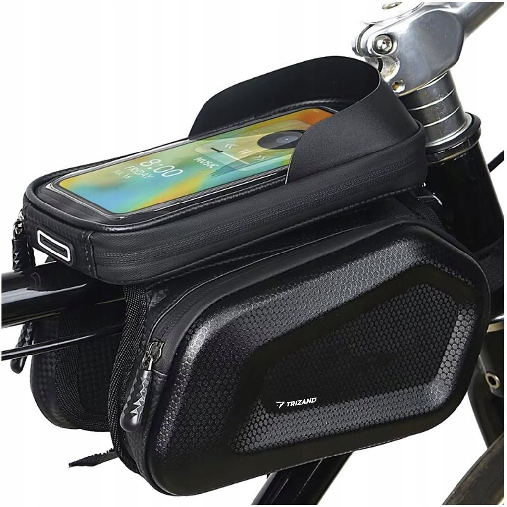 Trizand 25378 Borsa da bicicletta con custodia per telefono Immagine del prodotto 