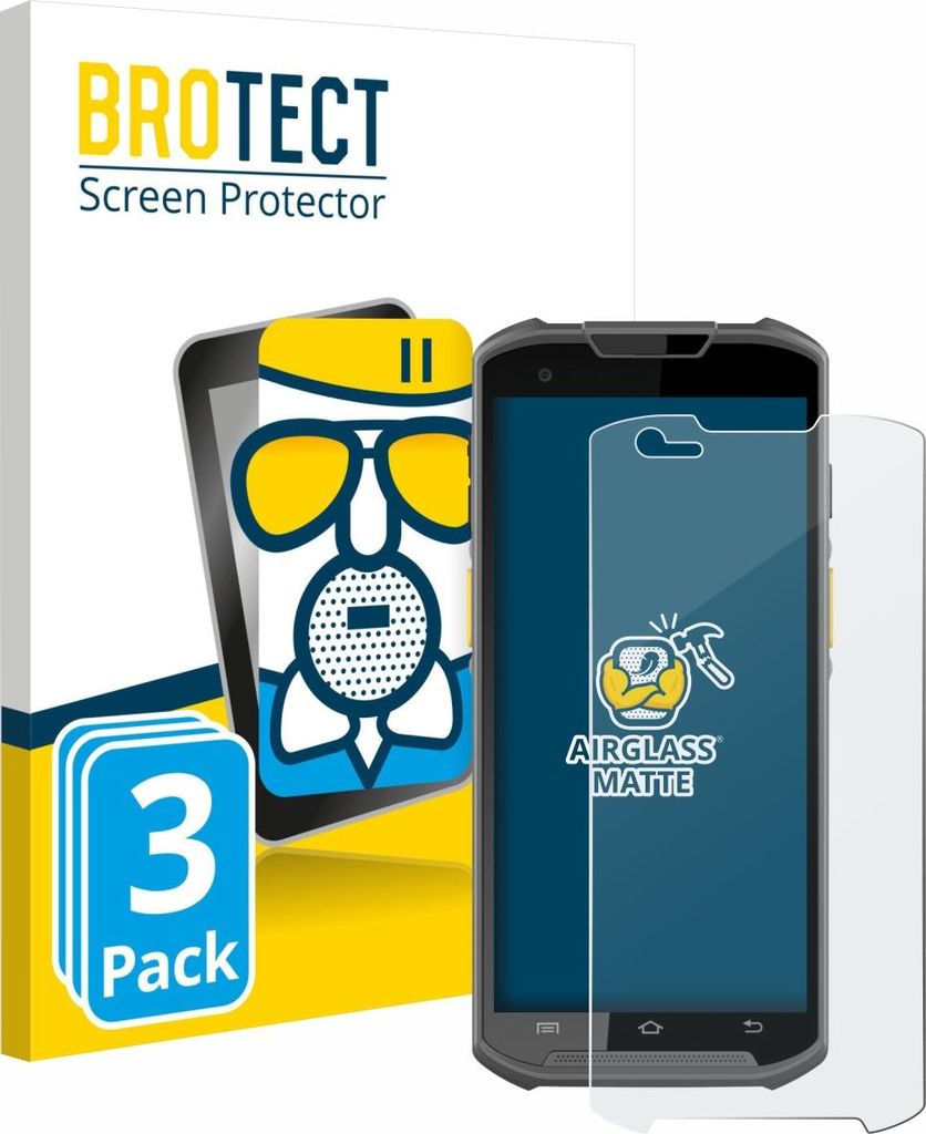 3x BROTECT Entspiegelungs Schutzglas für Newland MT93 Schutzfolie Panzer Folie Glas Display Schutz matt