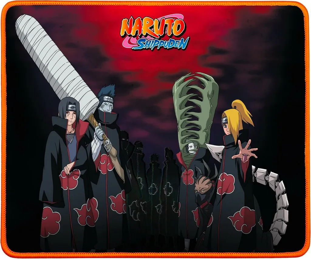 Tapis de Souris Naruto pour Joueur PC Konix Akatsuki 32 cm Précis