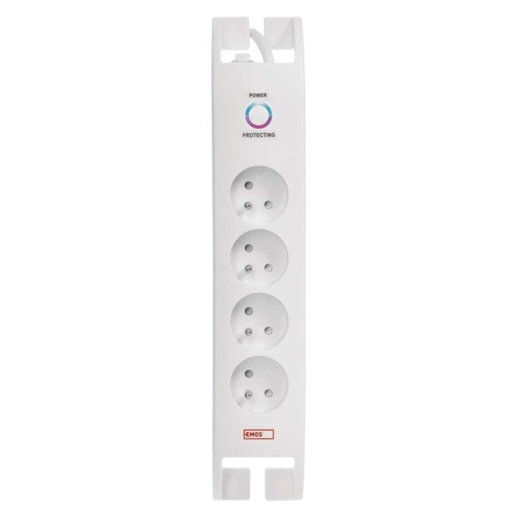 Emos P54012, 900 J, 4 stopcontacten, 230 V, 16 A, zwart, 40 Productafbeelding 