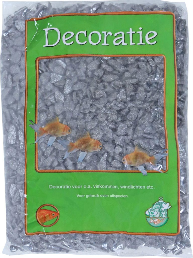 Kg. Glitzerkies grau - Gebr de boon