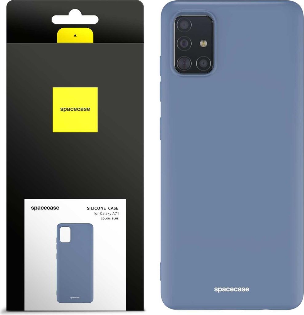 Spacecase Silikonhülle Galaxy A71 blau