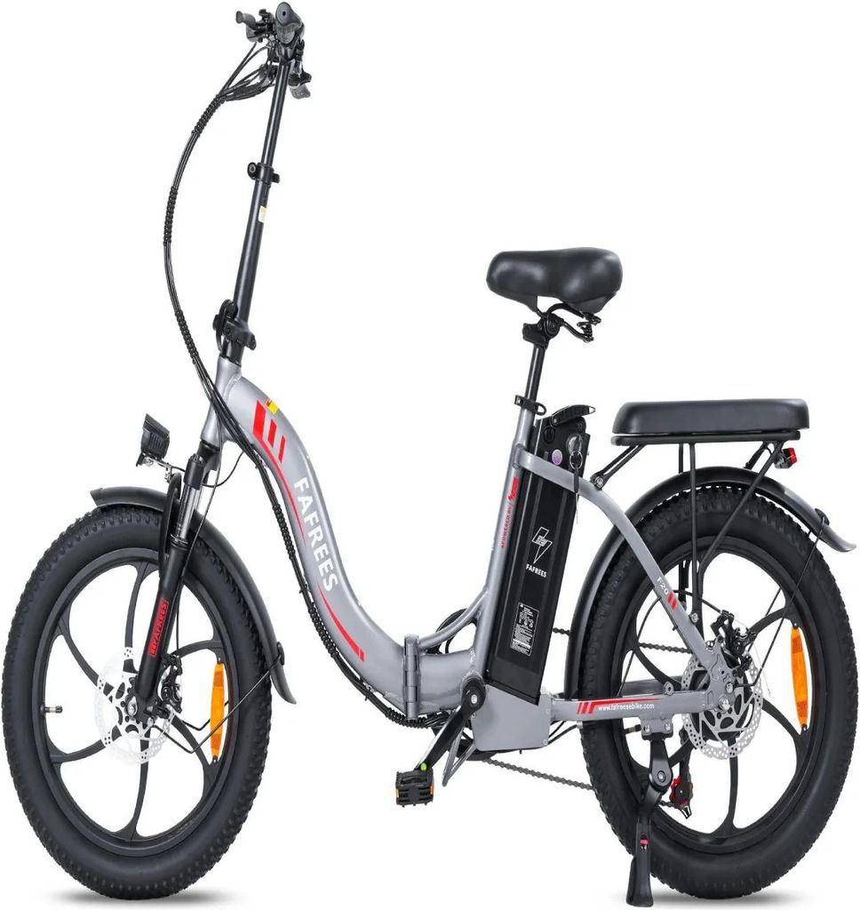 Elektrofahrrad FAFREES F20 - 250W Motor 576WH Akku 70KM Reichweite - Grau