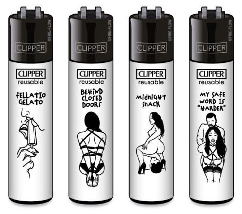 Clipper Reibrad Feuerzeuge FFX Adults #4, 4 Stück Produktbild 