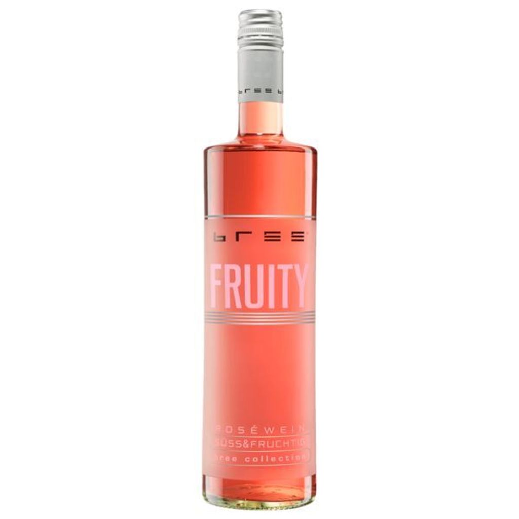 A bottle of Bree Fruity Roséwein.