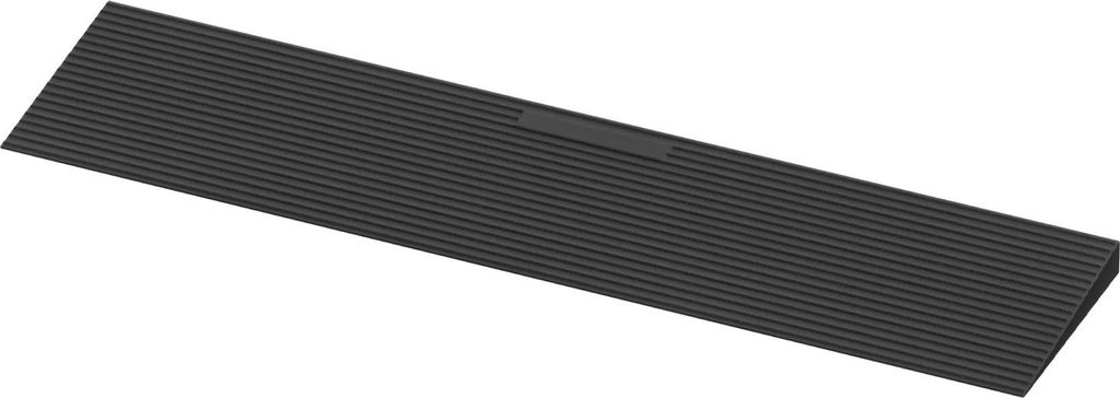 Bettizia Türschwellenrampe Vollgummi, Auffahrrampe 90 x 20 x 3 cm, Rollstuhlrampe, rutschfest Schwellenrampe für Türöffnungen, Bordsteine, Stufen