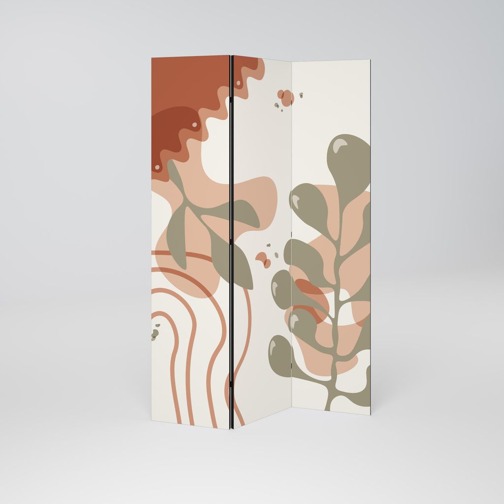 SpaceRebels Paravent Raumteiler - 3-teilig Raumtrenner, Druck 2-Seite - Raumtrenner - Trennwand Wohnung - Room Divider - Spanische Wand Deko Modern...