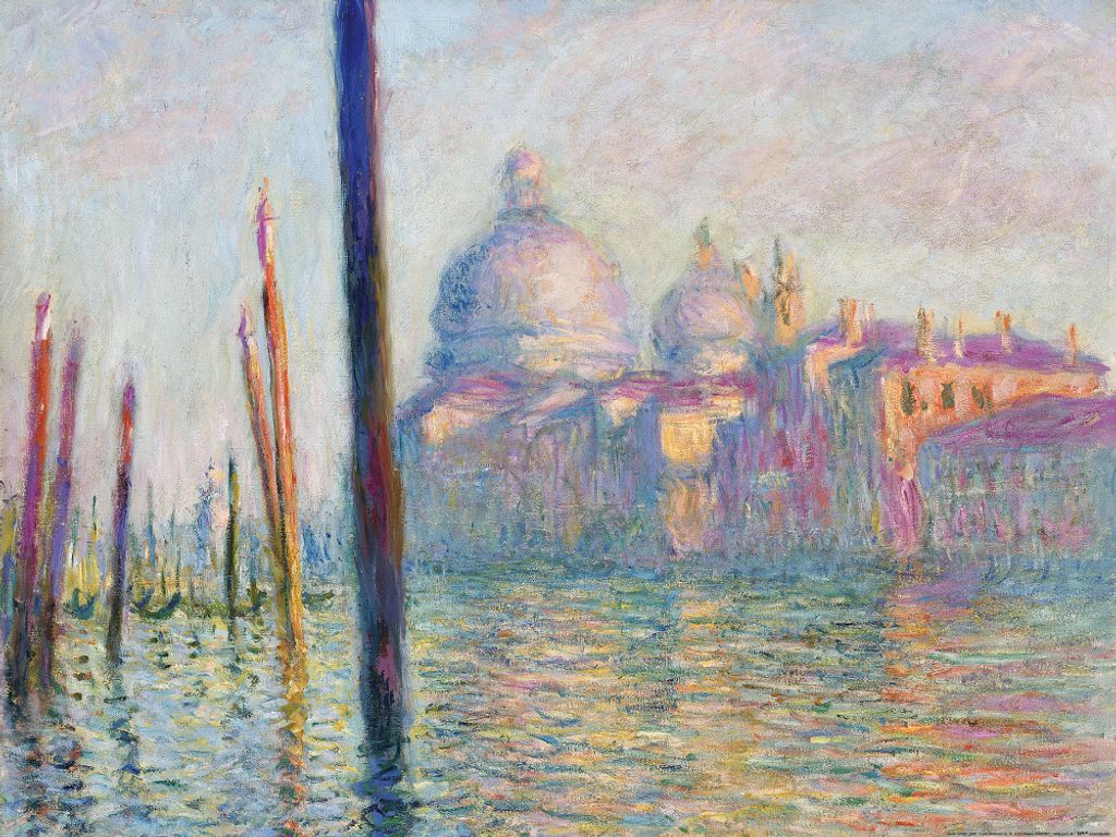 Claude Monet Kunstdruck Bild - Der Canal Grande, 1904 (60 x 80 cm)