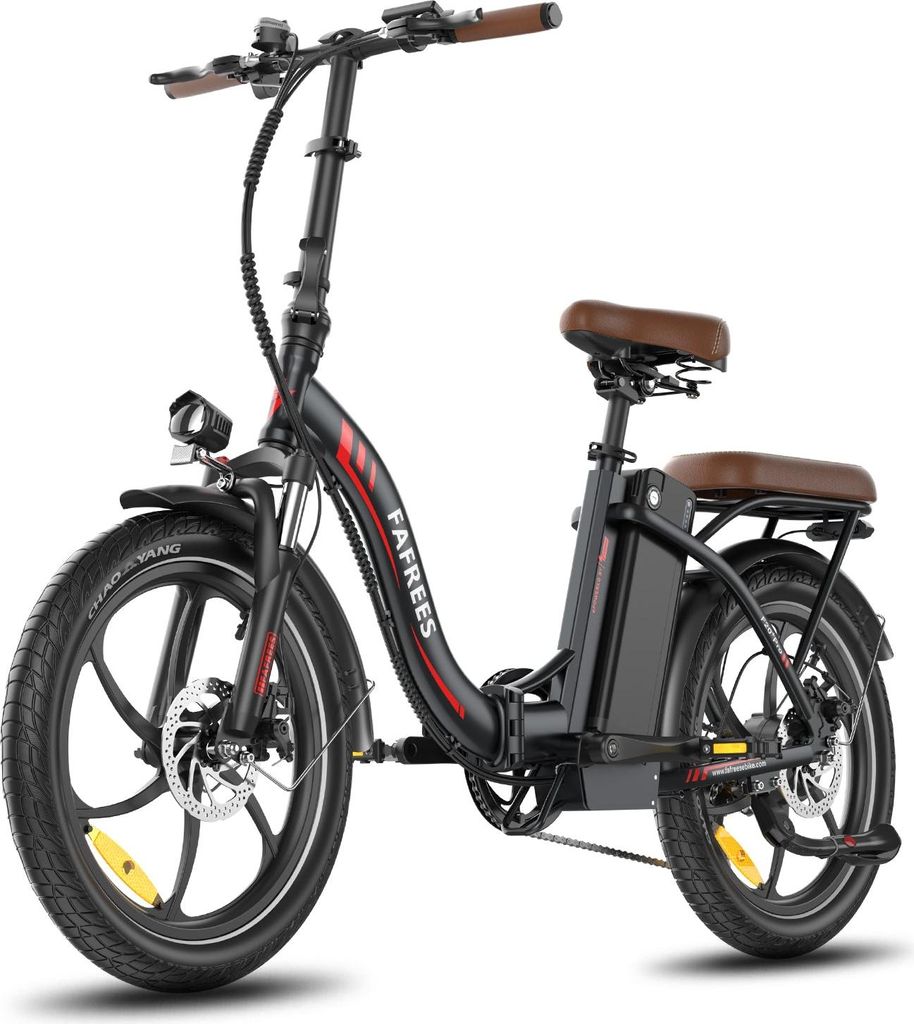 E-Bike FAFREES F20+ Pro - Motor 250W Batterie 36V25Ah 20 Zoll Reifen Mechanische Scheibenbremsen - Schwarz