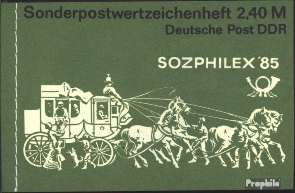 Briefmarken DDR 1985 Mi MH8 (kompl.Ausg.) postfrisch Sozphilex 1987