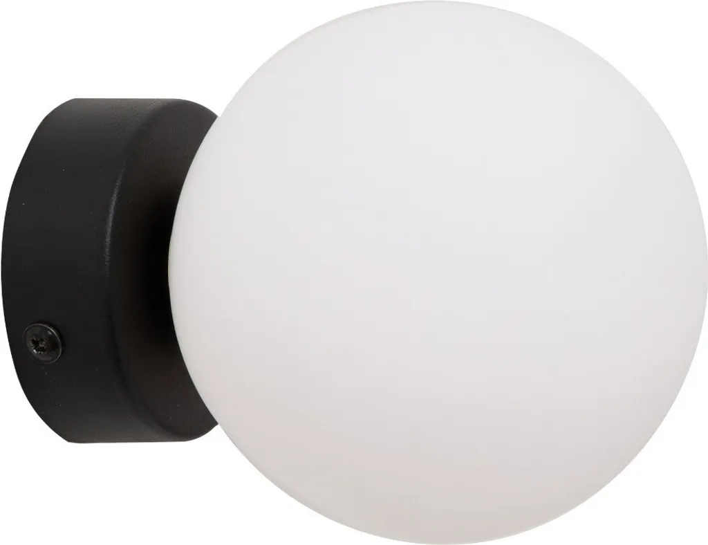 Applique murale ALI Zuma Line blanc et noir en verre G9, 12x12x15 cm