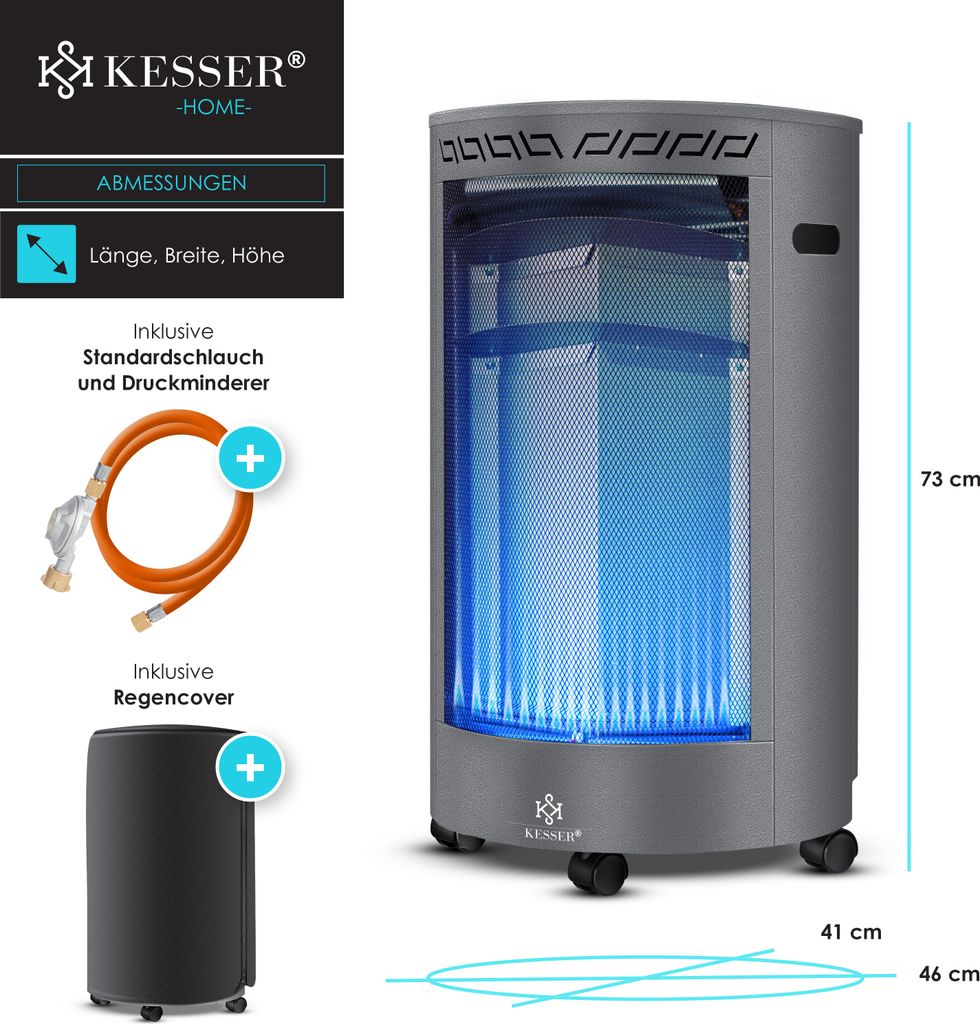 KESSER® Gasheizer Keramik 4200 Watt Gas Heizstrahler inkl. Produktbild 8