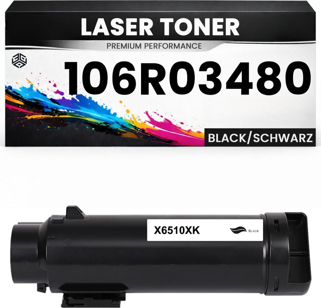 Toner 106R03480 für Xerox kompatibel Schwarz hochwertige Premium Alternative Phaser 6510DNI 6510DNM 6510DN 6510N WorkCentre 6515DNM 6515DN 6515DNI