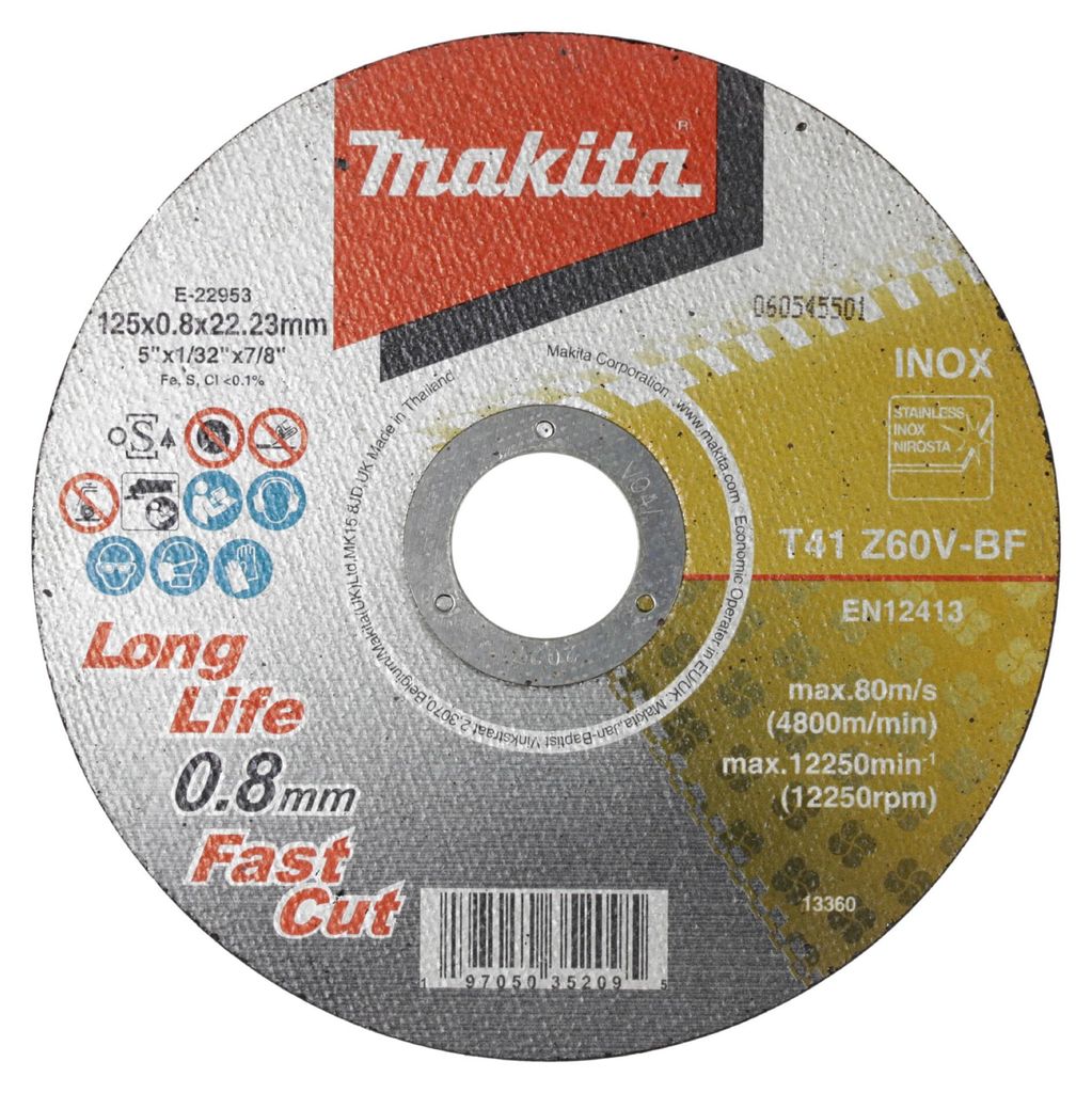 Makita Trennscheibe 125x0,8 mm INOX - E-22953 Produktbild 