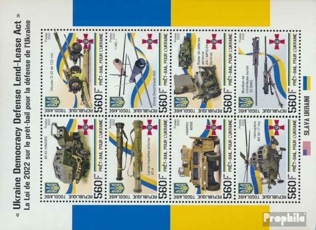Briefmarken Togo Mi Kleinbogen1 postfrisch