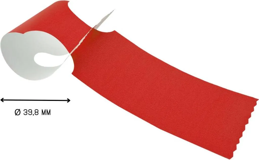 Étiquette à boucle rouge détectable 279x48mm CombiCraft rouleau de 500 - 3
